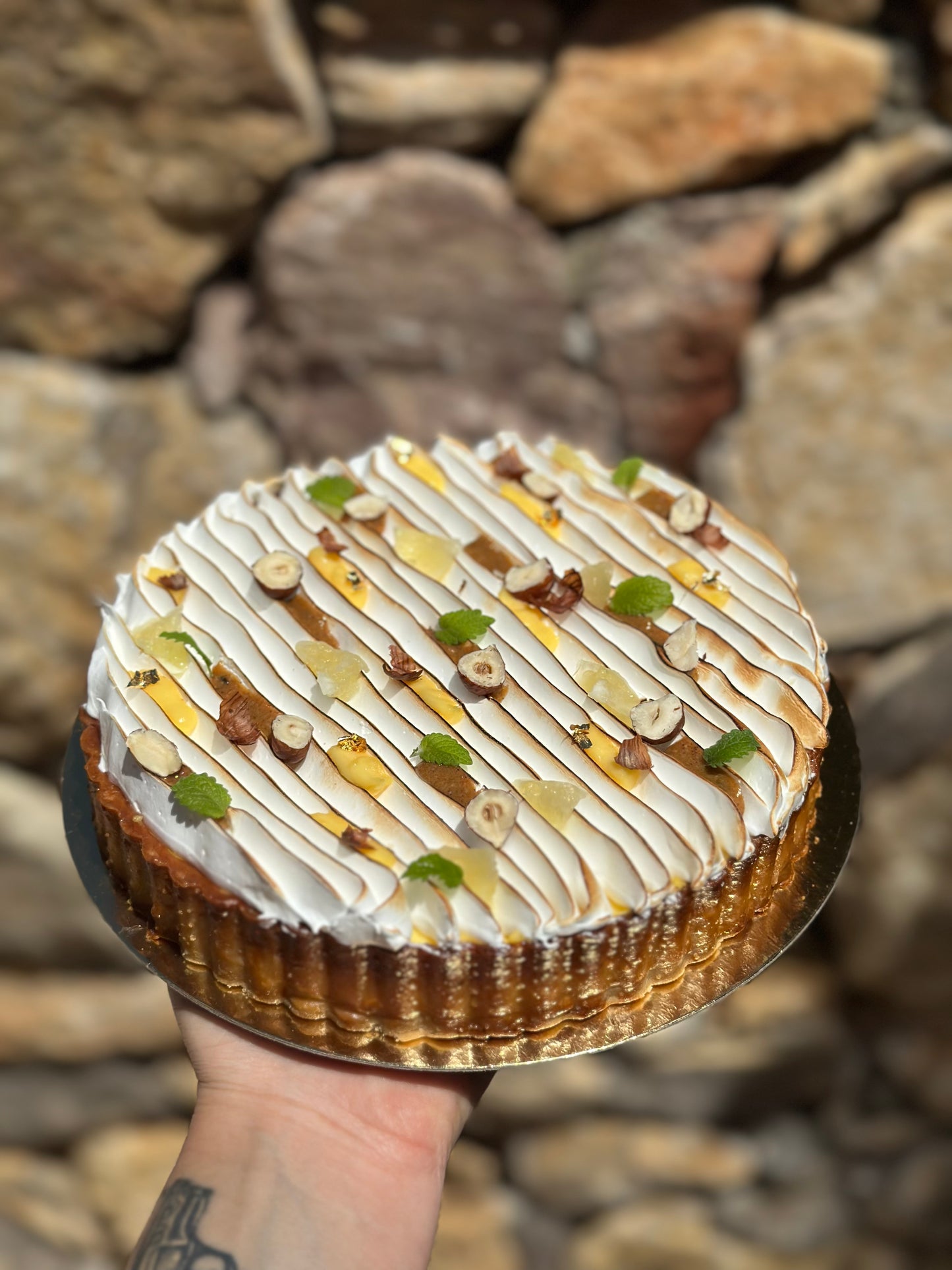 Tarte citron & noisette
