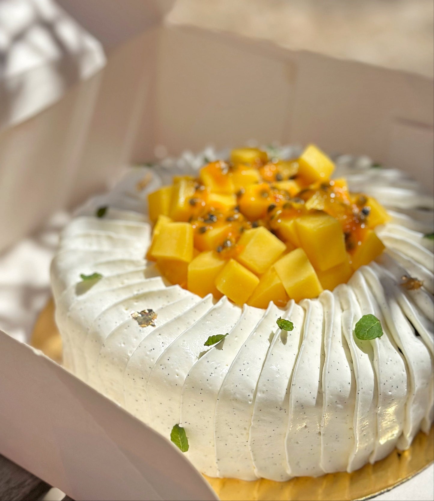 Entremets mangue & passion